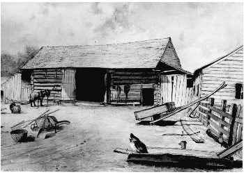 The Pre-Civil War Log Barn On The Engel Farm 