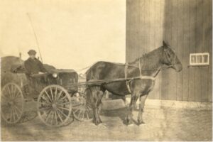 Herman Elbert's "automobile buggy"