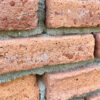 A close-up of bricks from the historic Stevenson Home in Metamora, Illinois