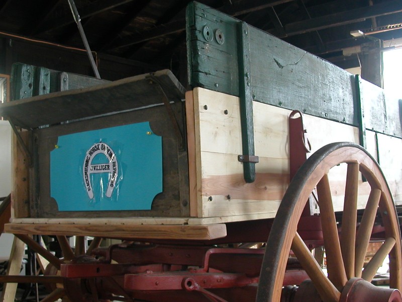 Box rebuilding begins in 2007. An old front panel and top sides were donated to the project.