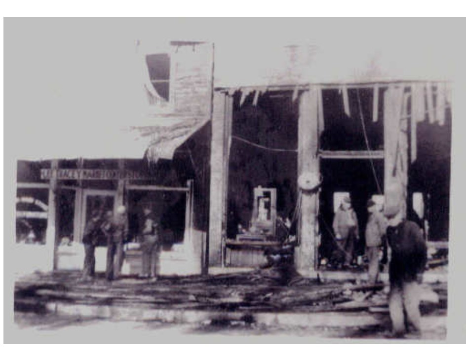 Damage to Lee Tracy shop