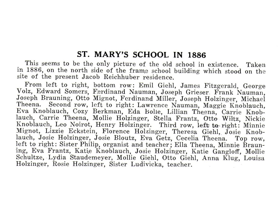 St. Mary's school - 1886