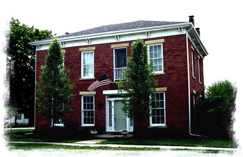 The front of the Adlai Stevenson House