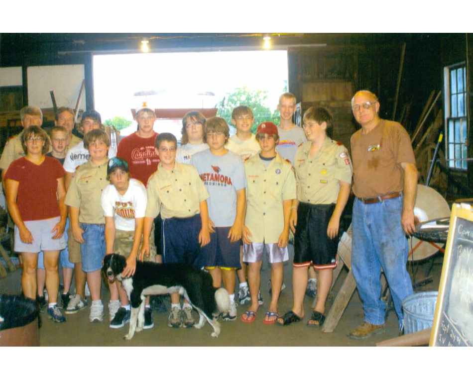 Scout Troop 64 visit in August 2008