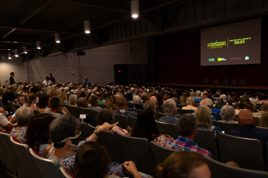 The audience awaits the premiere of the Underground Railroad In Metamora. Photo credit: Jen Micheletti Photography